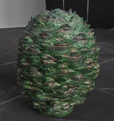 Textured digital model of the whole bunya cone