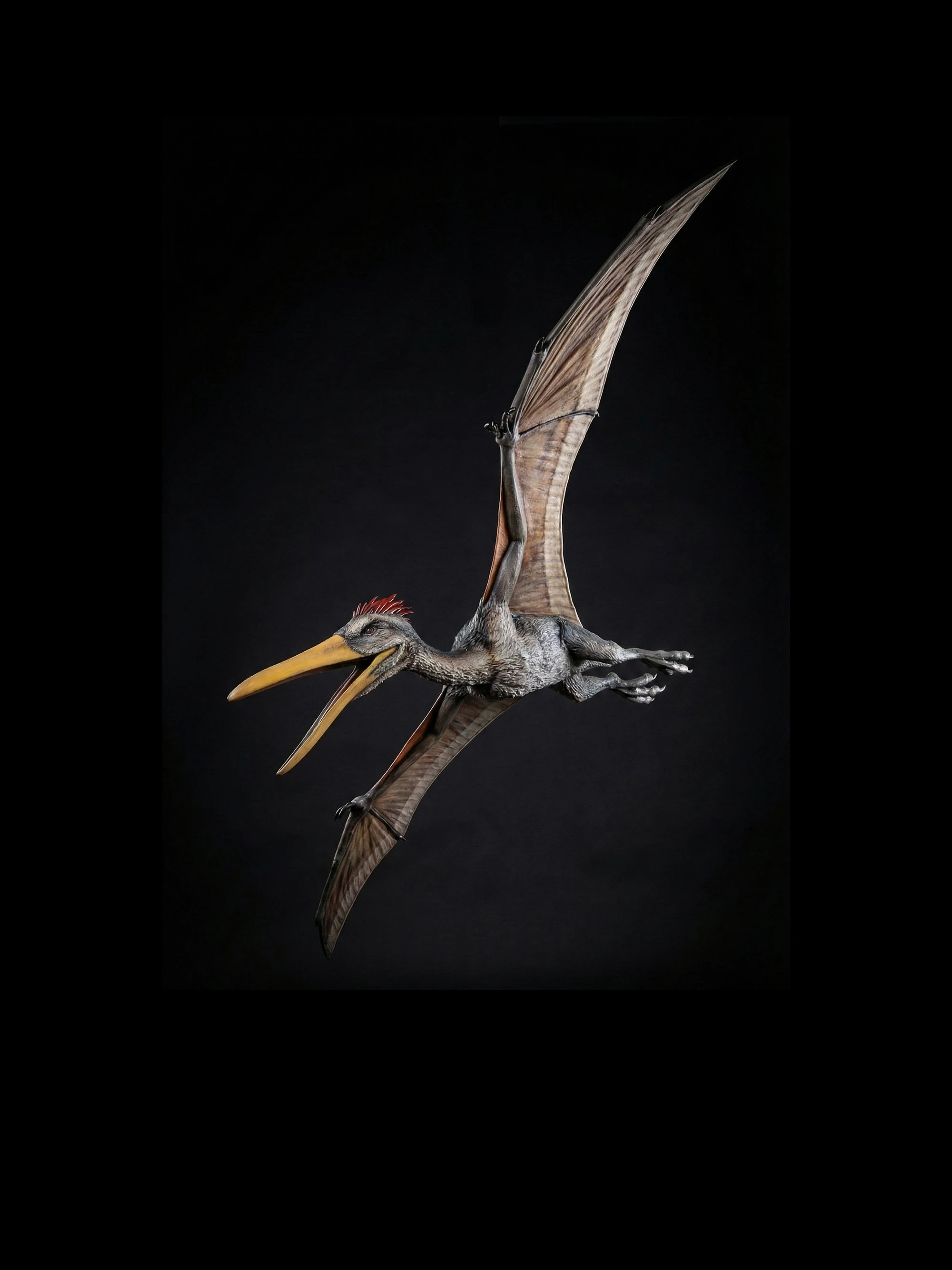 Detailed 3D-printed pterodactyl sculpture fabricated by Trade Arts