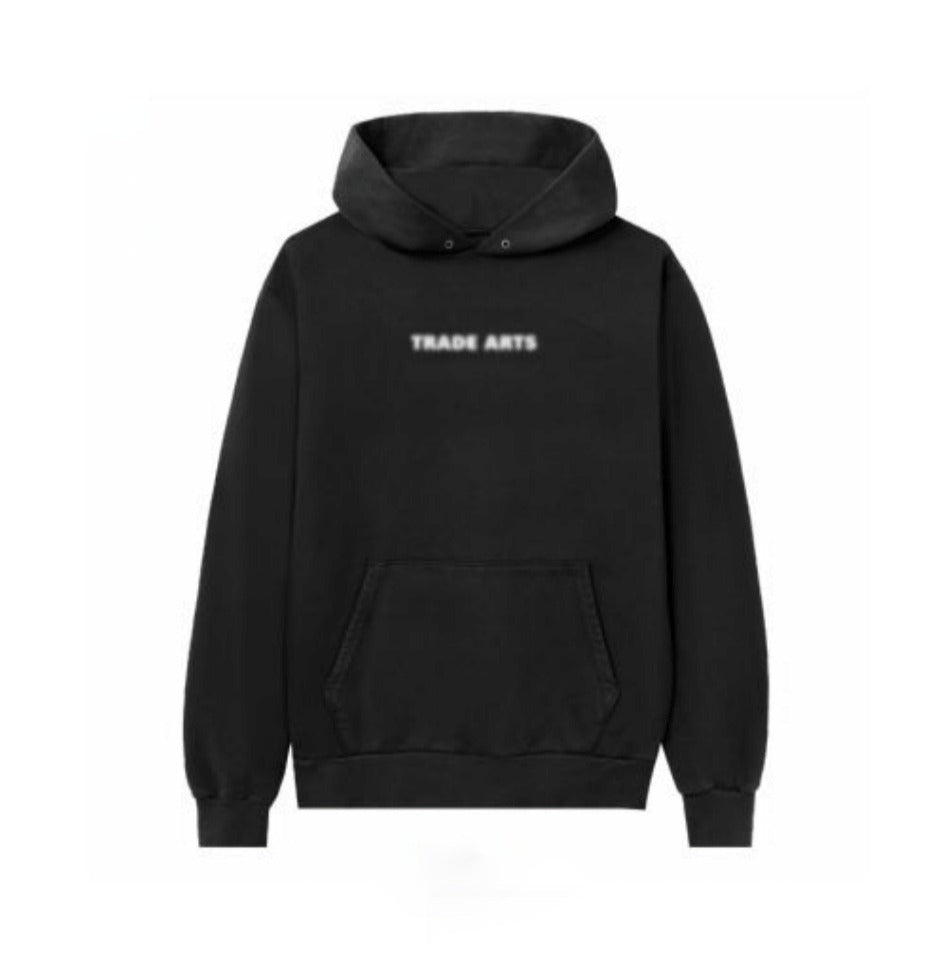 BLURRED TA HOODIE BLACK